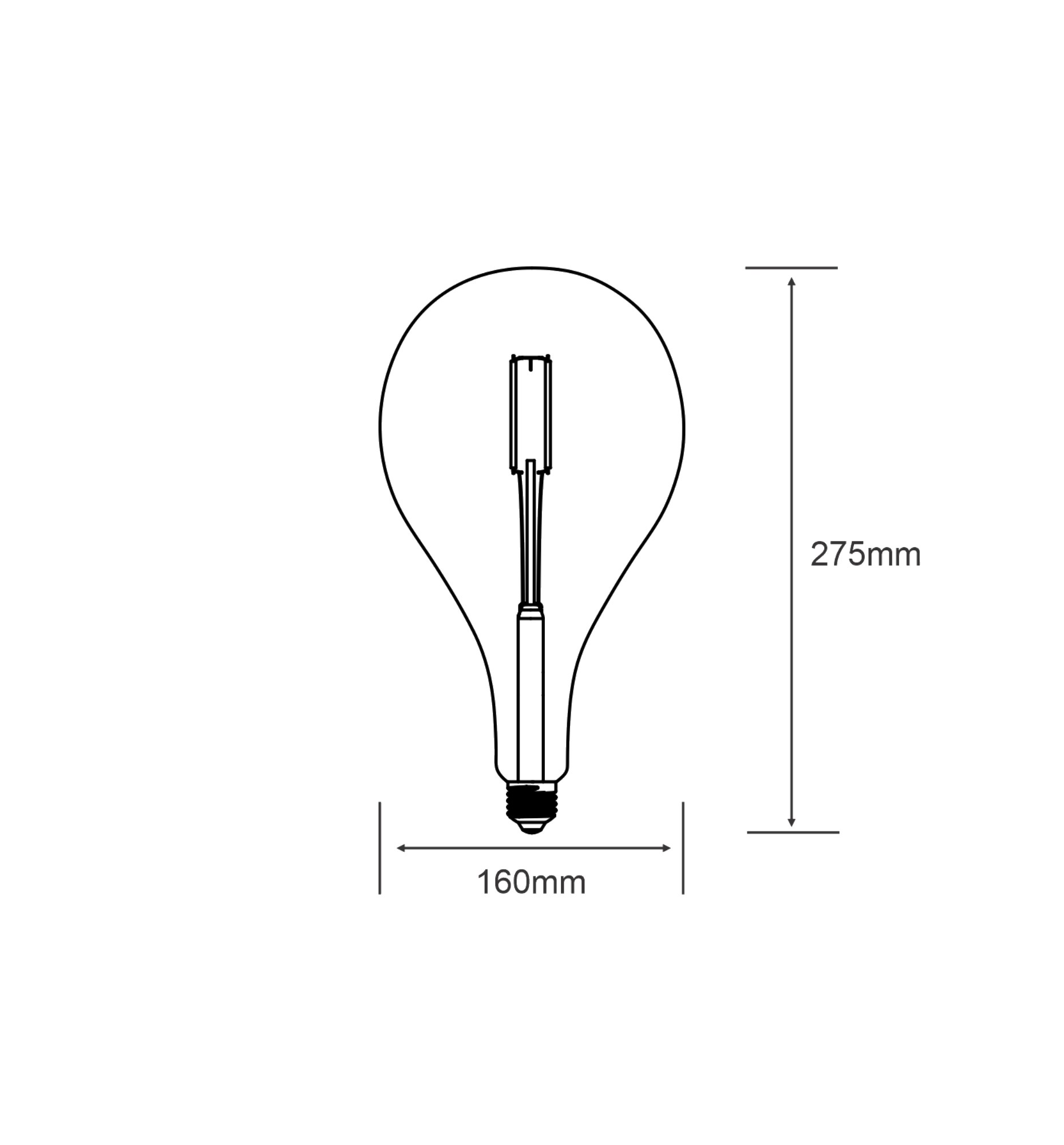 Classic Style LED Type D E27 Dimmable 4W 2100K 200lm 4300092  Luxram Classic Style
